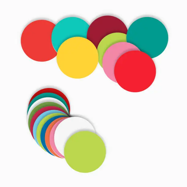 Vector illustration of colorful round pattern