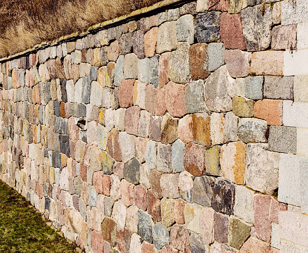 istock Old stone wall, architectural detail 527534052