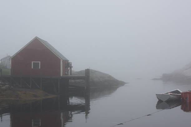 istock Foggy east coast harbour 527535898