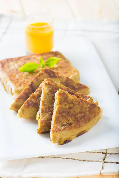 Photo of arab bread murtabak, in setting background