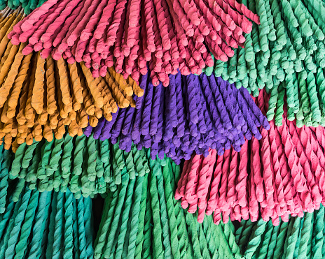 Colorful incense.