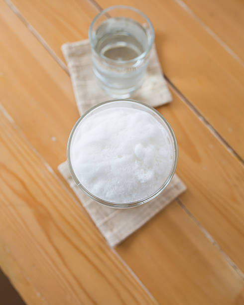 istock top view milkshake on a wooden table 527547518