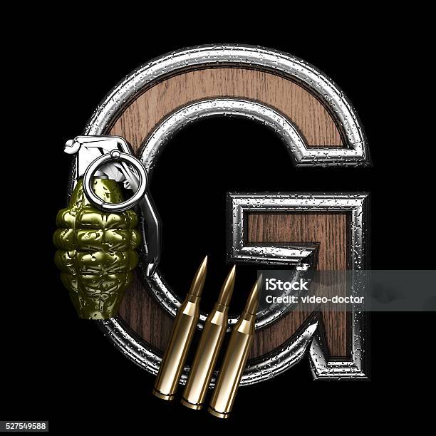 G Military Letter 3d Illustration Stock Photo - Download Image Now -  Alphabet, Ammunition, Armed Forces - iStock