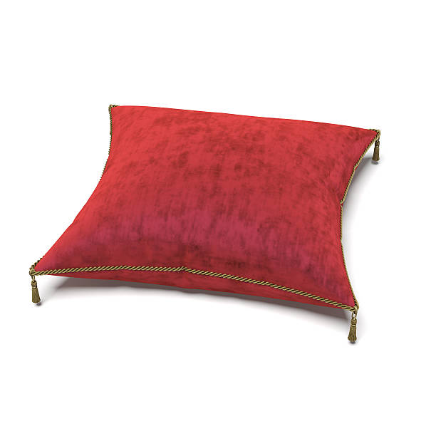 istock Royal red velvet pillow 527552085