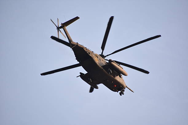 istock Sikorsky CH-53 helicopter in the air 527552386
