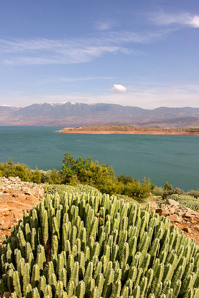istock View over Barrage Bin El-Ouidane, high Atlas. 527552526