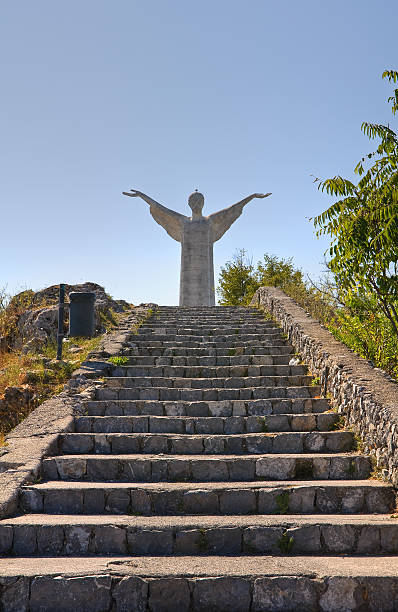 chrystus odkupiciel z maratea. basilicata. włochy. - chrystus the odkupiciel zdjęcia i obrazy z banku zdjęć