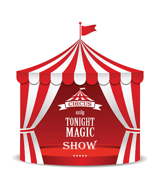 ilustrações, clipart, desenhos animados e ícones de tenda de circo. - circus circus tent carnival tent