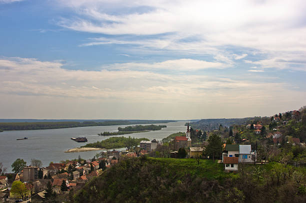 istock Panorama of Slankamen, city at Danube river 527555499