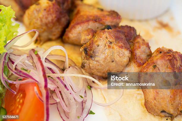 Pork Bbq Barbecue On A Plate Stock Photo - Download Image Now - Beef, Choice, Close-up