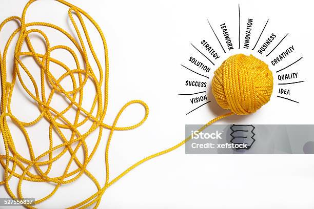 Ideas For Strategy Stock Photo - Download Image Now - Solution, Complexity, Yellow