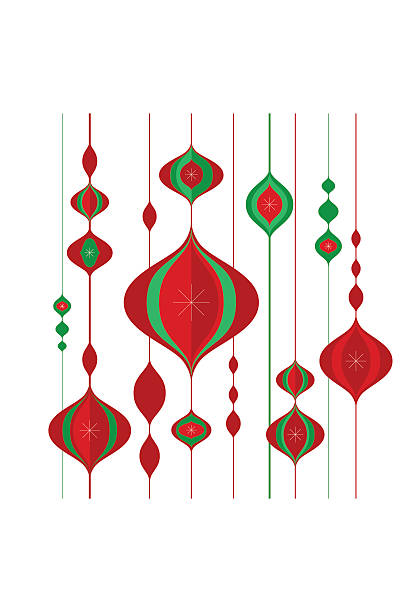 Holiday Ornament Pattern vector art illustration