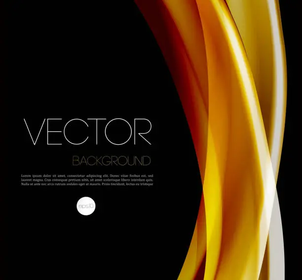 Vector illustration of Abstract wave template  background brochure design