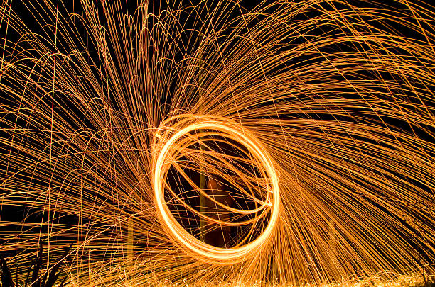 istock Circle of sparks. 527569373