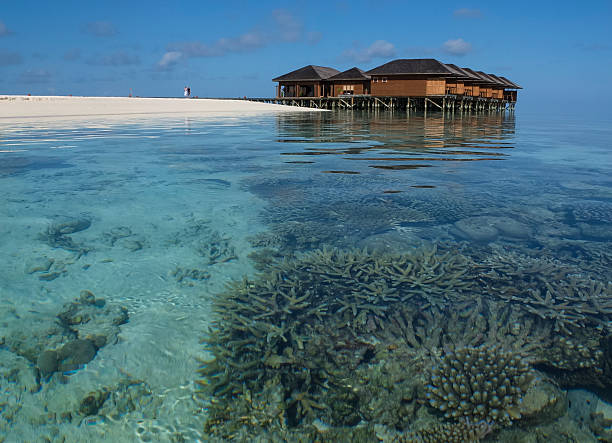 resort alle Maldive - foto stock