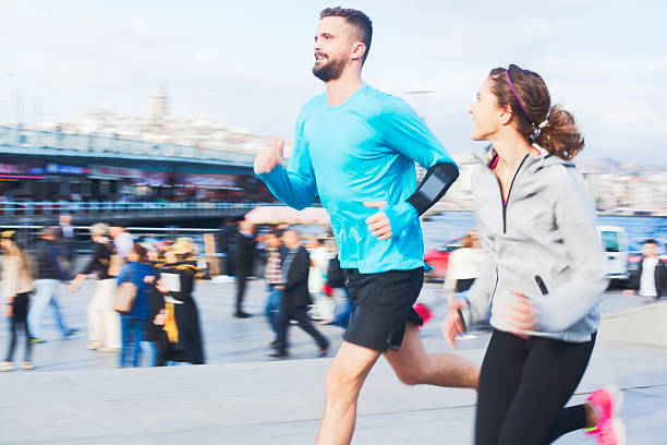 istock Practicing sport in the streets of Istanbul. 527579417