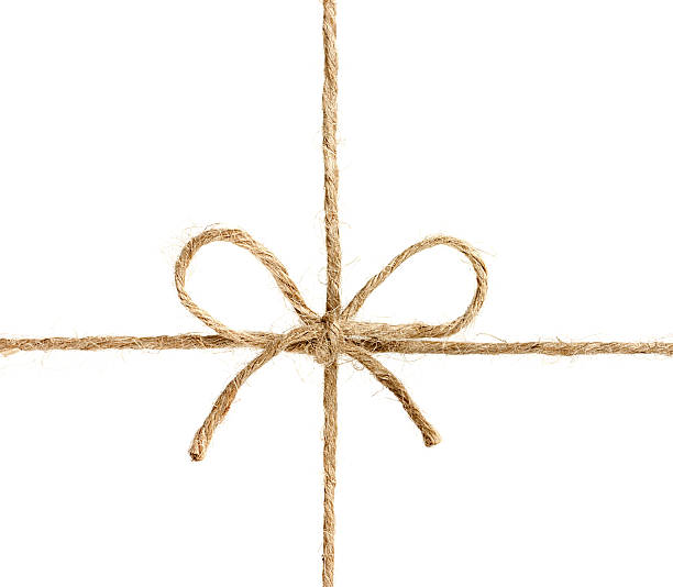 istock twine tied  in a bow or string isolated 527581837