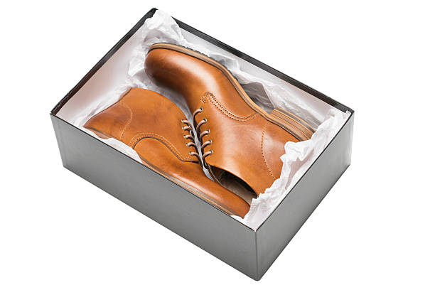 istock new brown shoes in box 527582667