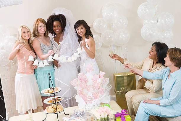 Friends at bridal shower