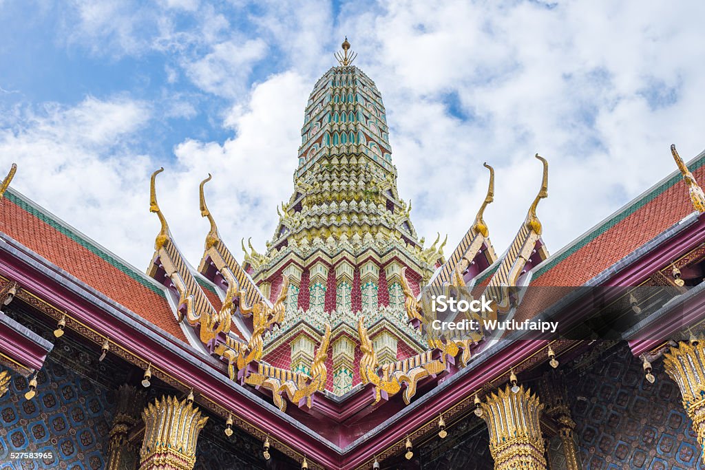 Grand palace and Wat Phra Kaew area, Bangkok, Thailand Grand palace and Wat Phra Kaew area, Bangkok, Thailand. Architecture Stock Photo