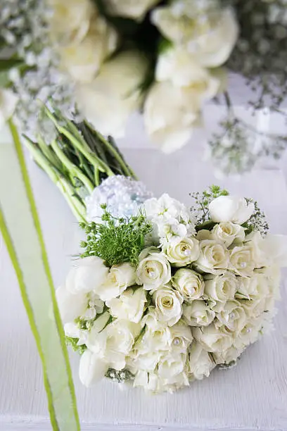 Photo of Green Wedding Flower Bokay