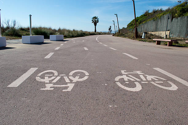 istock bicycle lane next to the beach 527585151