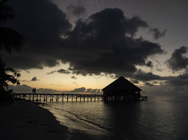 Alba sulle Maldive - foto stock