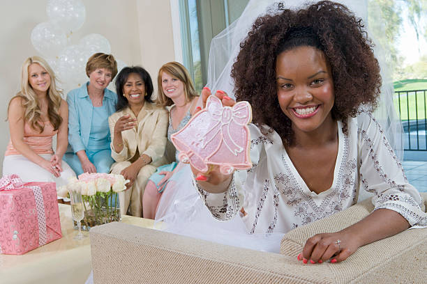 istock Friends at bridal shower 527611657