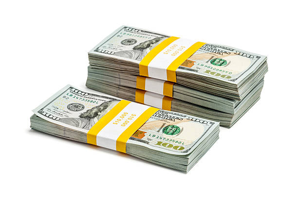 istock Bundles of 100 US dollars 2013 edition banknotes 527614541