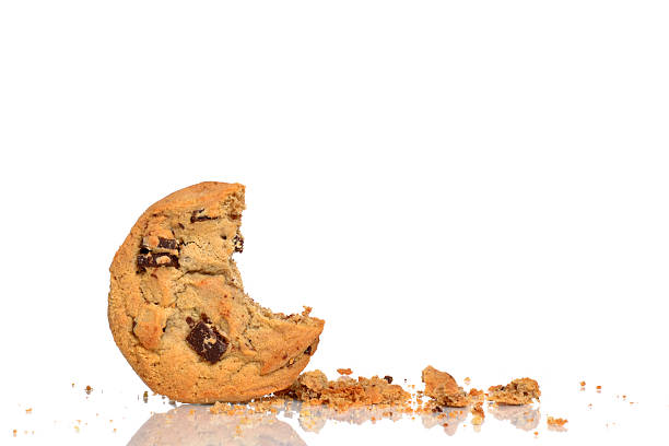 クッキー crumbles - cookie missing bite crumb eaten ストックフォトと画像