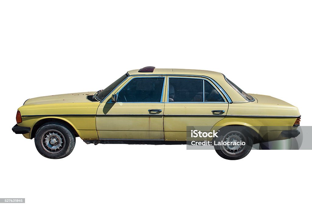 Coche clásico - Foto de stock de Taxi amarillo libre de derechos