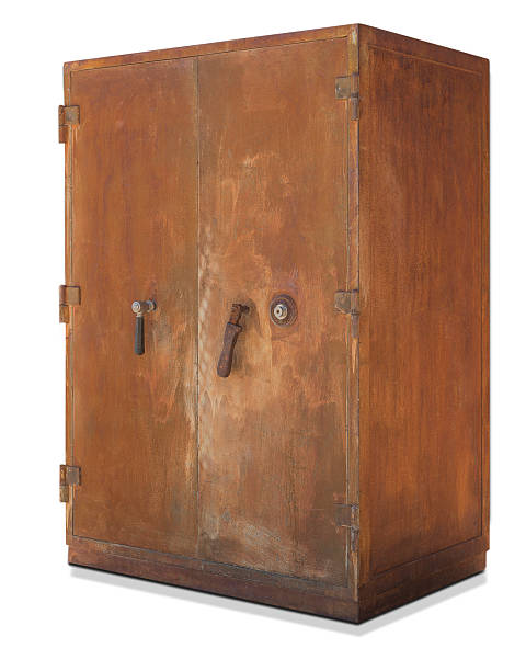 istock Antique bank vault 527631945