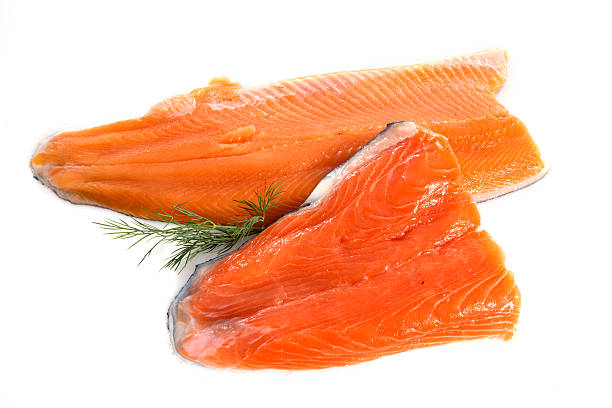 istock trout and salmon fillet 527635809