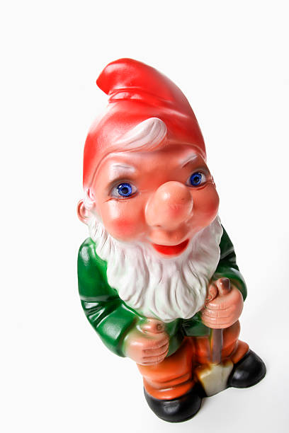 istock Garden Gnome holding spade 527636109