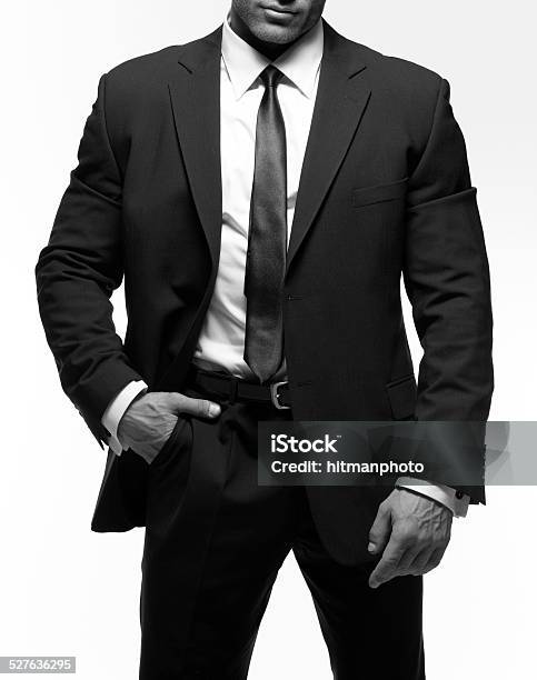 Closeup Of A Man In A Suit With Tie Stock Photo - Download Image Now -  Muscular Build, Men, Suit - iStock