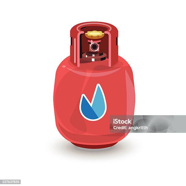 Gas Tank Vector Illustration Stock Illustration - Download Image Now - Gas Tank, Air Valve, Aqualung - Diving Equipment