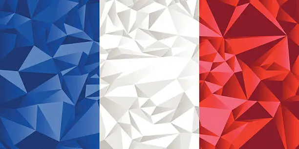 Vector illustration of French Flag