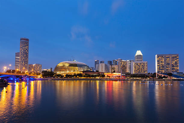 istock Singapore cityscape night 527660177
