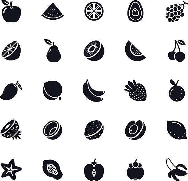 フルーツのアイコン - mangosteen fruit tropical fruit backgrounds点のイラスト素材／クリップアート素材／マンガ素材／アイコン素材