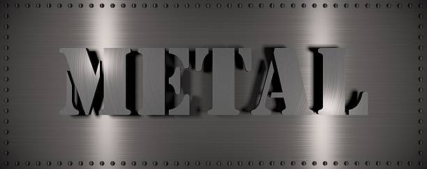 istock Steel plate with the word 