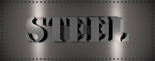 istock Steel plate with the word 