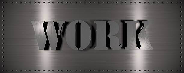 istock Steel plate with the word 