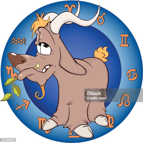 The Year Of Goat Chinese Horoscope Cartoon Stock Illustration - Download Image Now - Anger, Animal, Animal Wildlife