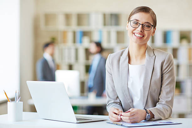 istock Businesswoman at workplace 527663908