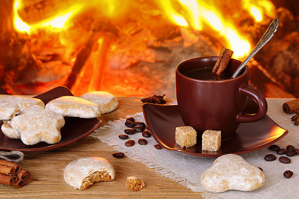 istock Cup of coffee with spices 527664078