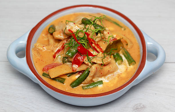istock Chicken Panang curry, Thai food 527664566