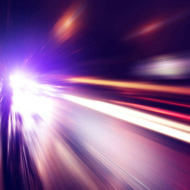 istock Traffic lights in the city. Motion blur. 527665828