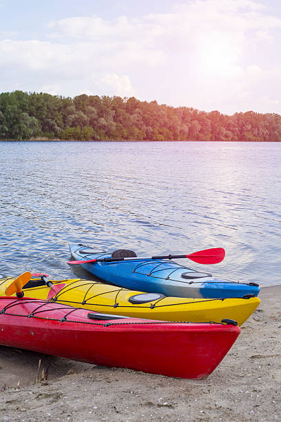 istock Kayak on the beach on a sunny day. 527665992