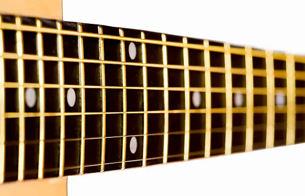 Photo of Part of an acoustic guitar