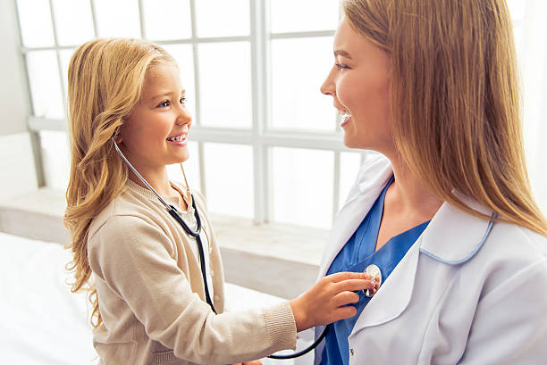 istock Little girl and pediatrician 527670310